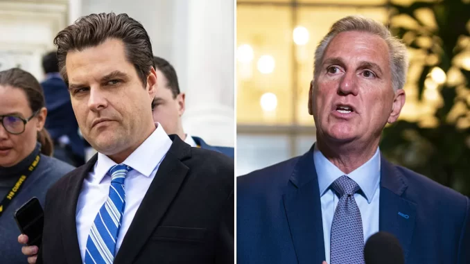 House GOP Prepares Motion to Expel Rep. Gaetz Amidst Clashes with McCarthy; Awaiting Ethics Committee Report